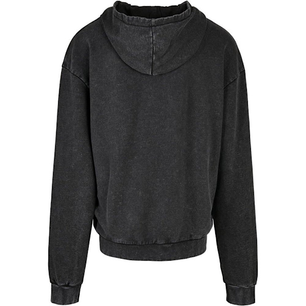 Build Your Brand Luvtröja Acid Washed Oversized Grå XL Man
