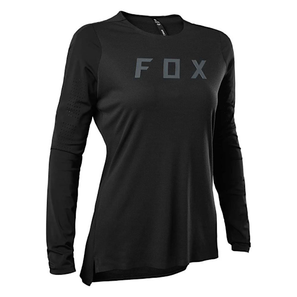 Fox Racing Mtb Langærmet T-shirt Flexair Pro Sort L Kvinde