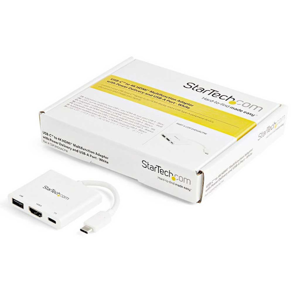 Startech Hub Usb C To Hdmi 4k Port Replicator Valkoinen
