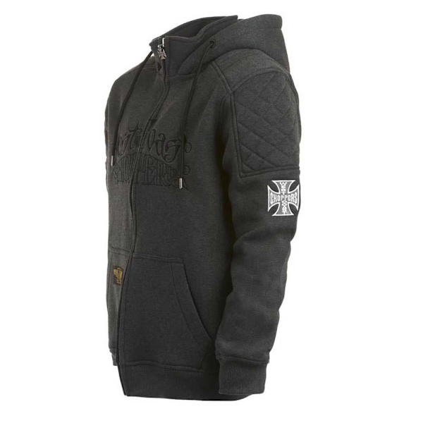 West Coast Choppers Sweatshirt Med Fuld Lynlås Choppers Por Vida Grå 3XL Mand