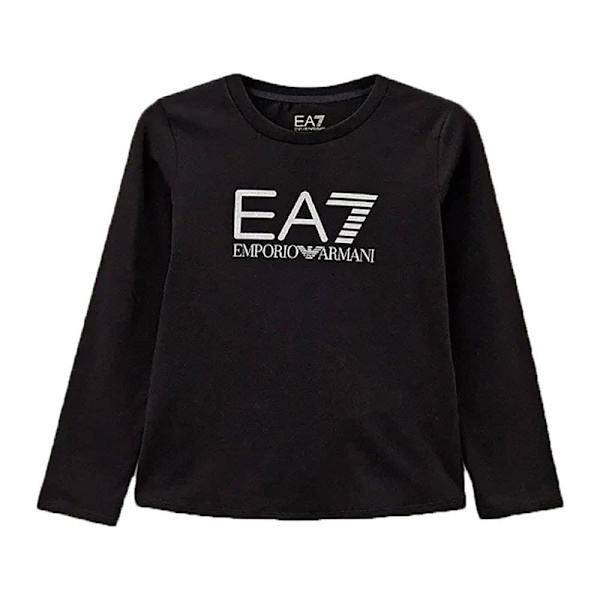 Ea7 Emporio Armani 8nft03 T-shirt Med Lång ärm Svart 6 Years Flicka