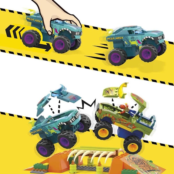 Mega Construx Hot Wheels Monster Trucks Pista Mega Wrex Monivärinen