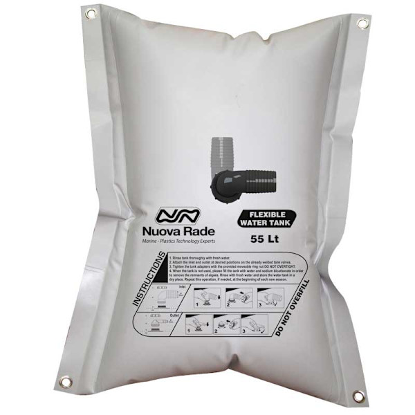 Nuova Rade Vesisäiliö Flexible Rectangular Harmaa 200 Liters