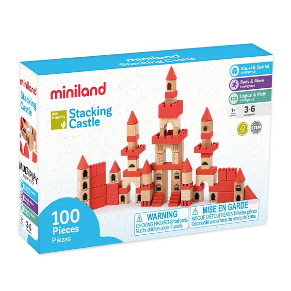 Miniland Stacking Castle Flerfärgad