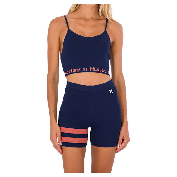 Hurley Lyhyet Leggingsit Block Party Sininen S Nainen
