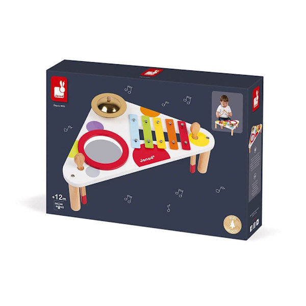 Janod Confetti Musical Table Flerfärgad 12 Months-3 Years