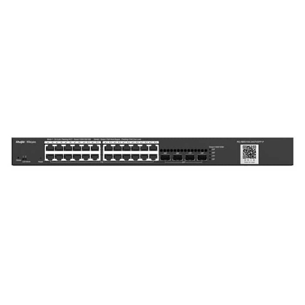 Ruijie Networks Rg-nbs3100-24gt4sfp-p Strömbrytare Svart