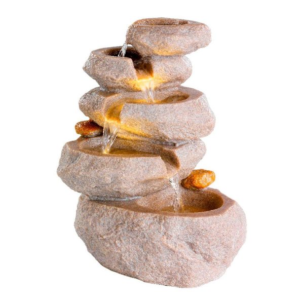 Lumineo Indoor Rock Fountain Harmaa