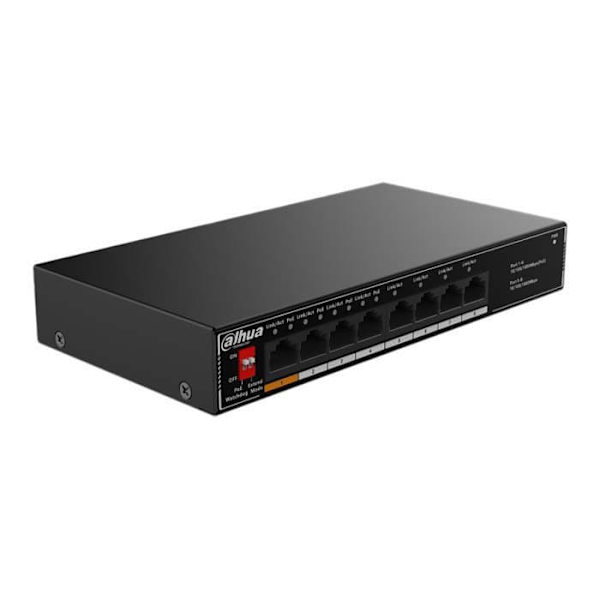 Dahua Port Unmanaged Desktop It Dh-sg1008lp 8 4 Hamn Poe Växla Svart