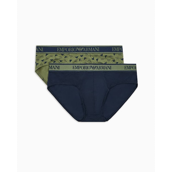 Emporio Armani 112132_4f717 Briefs 3 Enheder Grøn,Blå M Mand