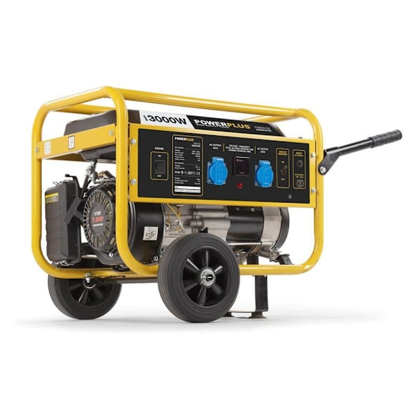 Powerplus Benzin Elektrisk Generator Powx5130 3000w Gylden