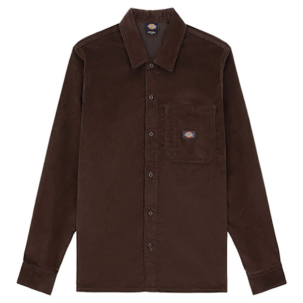 Dickies Corduroy Skjorte Med Lange ærmer Brun L Mand