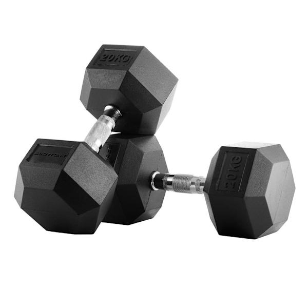 Bodytone Hex Käsipainot 20kg Hopeinen 20 kg