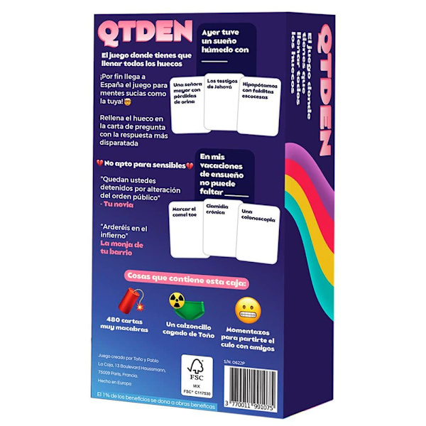 Asmodee Kortspil Qtden Flerfarvet