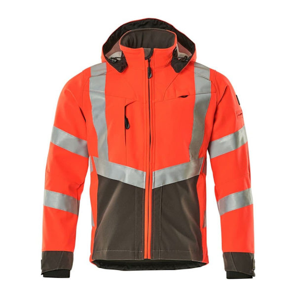 Mascot Softshell Jakke Med Hætte Safe Supreme 15502 Orange 3XL