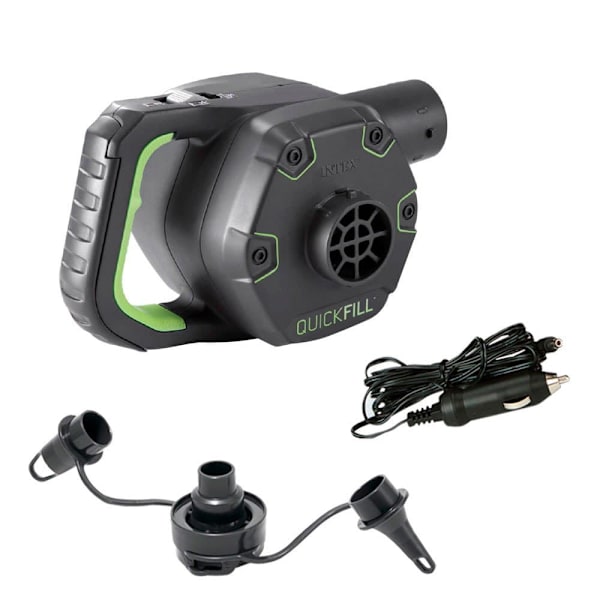 Intex Genopladelig Elektrisk Pumpe Med Adapter Sort