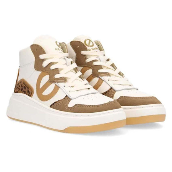 No Name Bridget Nappa Grain Leo Sko Beige EU 38 Kvinde