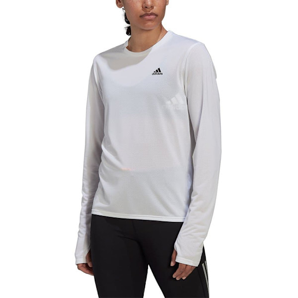 Adidas Långärmad T-shirt Run Icons Vit L Kvinna