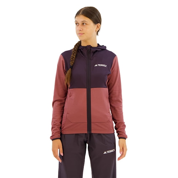 Adidas Terrex Xperior Light Fleecejacka Med Dragkedja Grå,Rosa L Kvinna