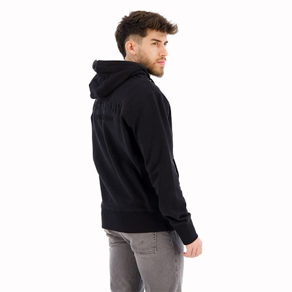 Superdry Sportswear Emboloose Hættetrøje Sort 2XL Mand