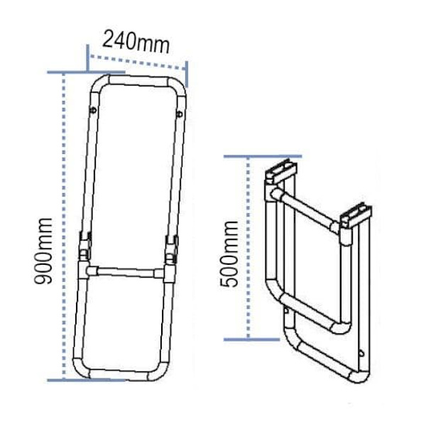 Lalizas Aluminium Folding Sort 2 Steps