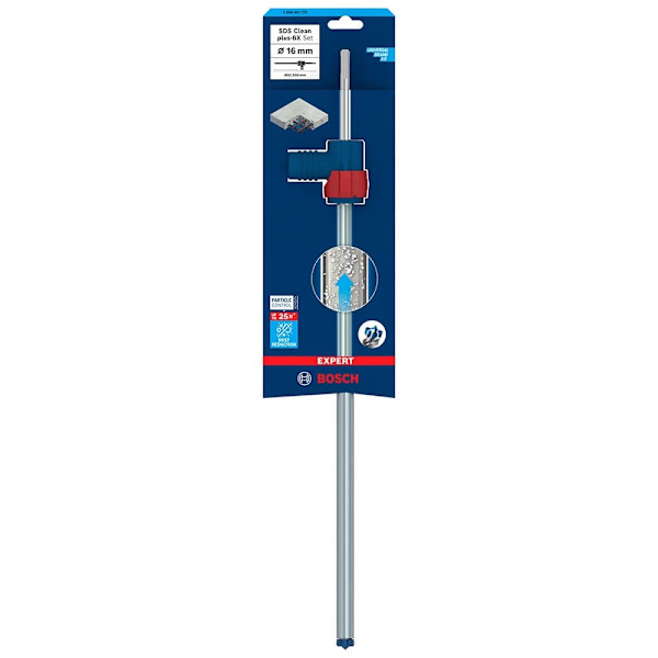 Bosch Professional Hammarborr I Armerad Betong Med Dammsugning Sds Clean Plus-8x 16x400x550 Mm Silver