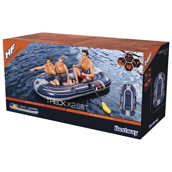 Bestway Gummibåd Hydro-force Treck X2 Set Blå 2 Places