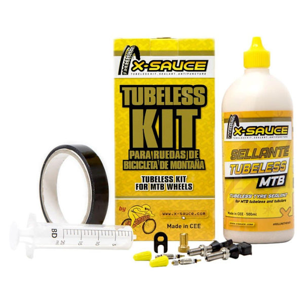 X-sauce Reparationssats Tubeless Mtb Presta 30 Mm Guld