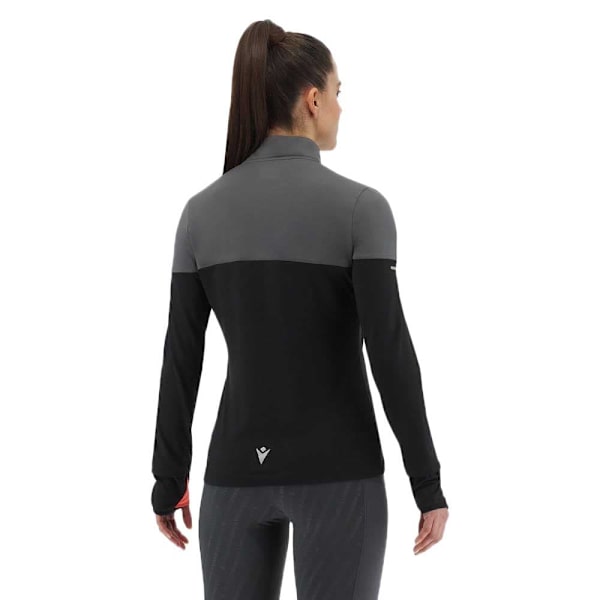Macron Delia Halv Lynlås Sweatshirt Sort L Kvinde