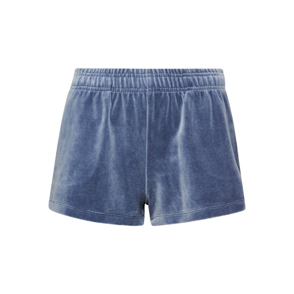 Superdry Shorts Code Sl Velour Blå XS Kvinna