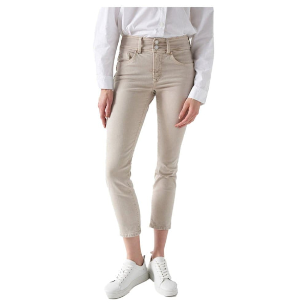 Salsa Jeans Jeans Secret Crop Slim Fit 21007017 Beige 32 / 28 Kvinde