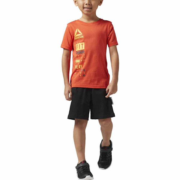 Reebok Træningsdragt Essentials Logo Orange,Sort 5 Years