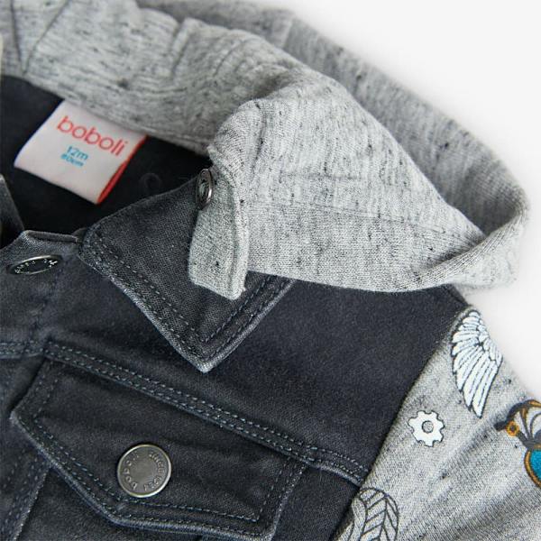 Boboli Knit Combined Jacka Grå 6 Years