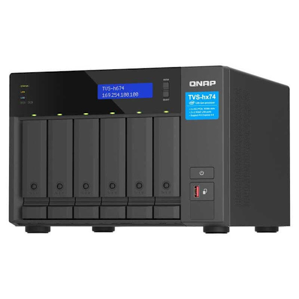 Qnap Nas Tvs-h674-i3-16g Silver