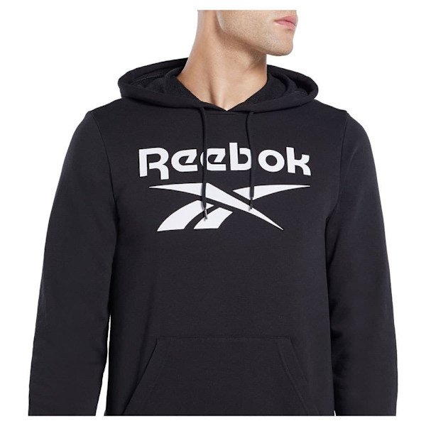 Reebok Sweatshirt Identity French Terry Vector Pullover Sort M Mand