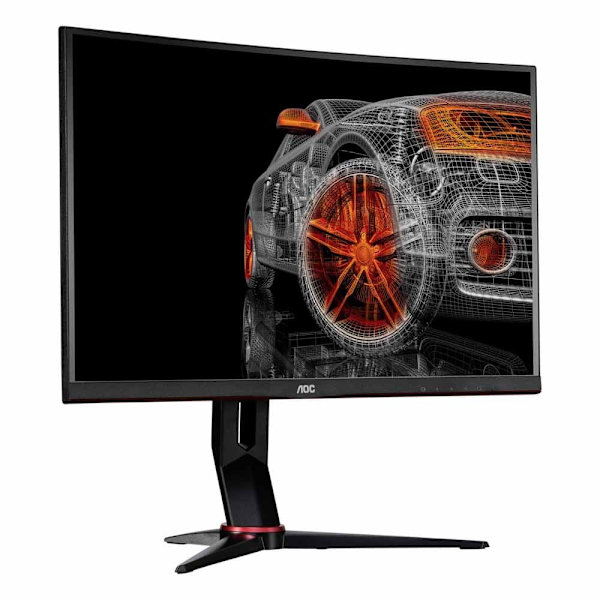 Aoc Gaming Monitor Q24g2a/bk 24´´ Qhd Ips Led 165hz Sort, Rød