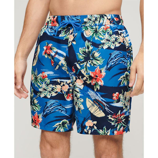 Superdry Hawaiian Print 17´´ Badbyxor Flerfärgad 2XL Man