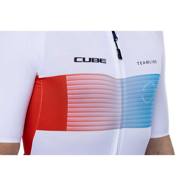 Cube Teamline Racerdragt Hvid 2XL Mand