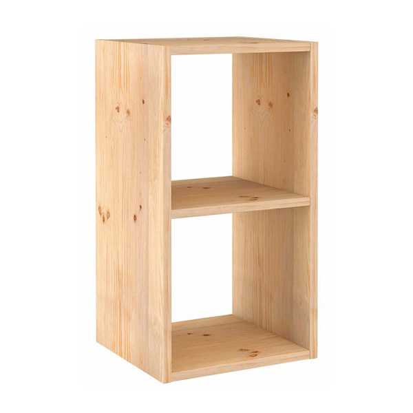 Astigarraga Modulära Hyllplan I Massiv Furu 2 Cubes Brun