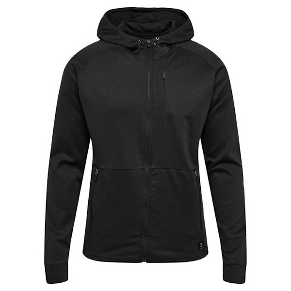 Hummel Sweatshirt Med Fuld Lynlås Interval Sort L Mand