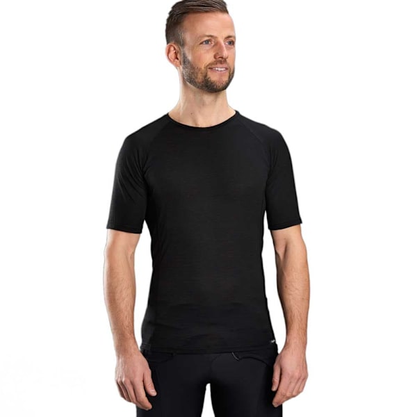 Gripgrab Merino Blend Thermal Kortærmet Baselayer Sort M Mand