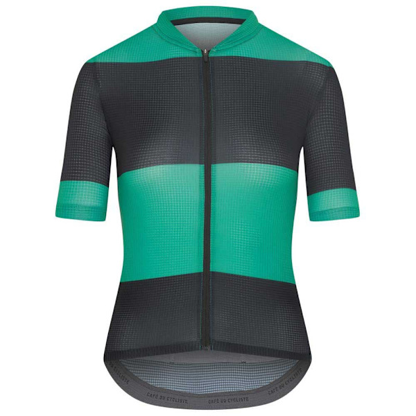 CafÉ Du Cycliste Angeline Korta ärmar Cykeltröja Grönt,Svart S Kvinna