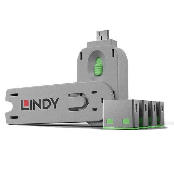 Lindy Portlås Usb 4 Enheder Søvfarvet