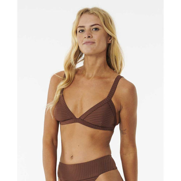Rip Curl Bikinitopp Premium Surf Wide Bind Triangle Brun L Kvinna