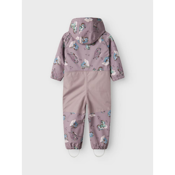 Name It Alfa08 Softshell Aop1 Mini Heldragt Lilla 4 Years Pige