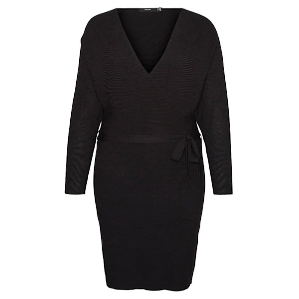 Vero Moda Curve Langærmet Kort Kjole Hollyrem Brun 42-44 Kvinde
