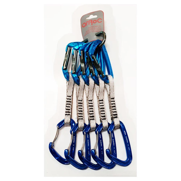 Qi´roc Elektra Mix Recto+curvo Clip+exprés Dyneema 12x120 Mm+mini Karbiinihaka 5 Yksiköt Sininen
