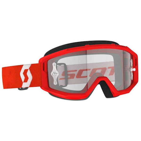 Scott Primal Clear Moottoripyörälasit Punainen Clear Works/CAT 2