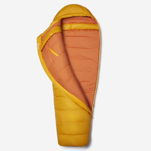 Marmot Sovsäck Lost Coast 0 Gul Regular / Left Zipper