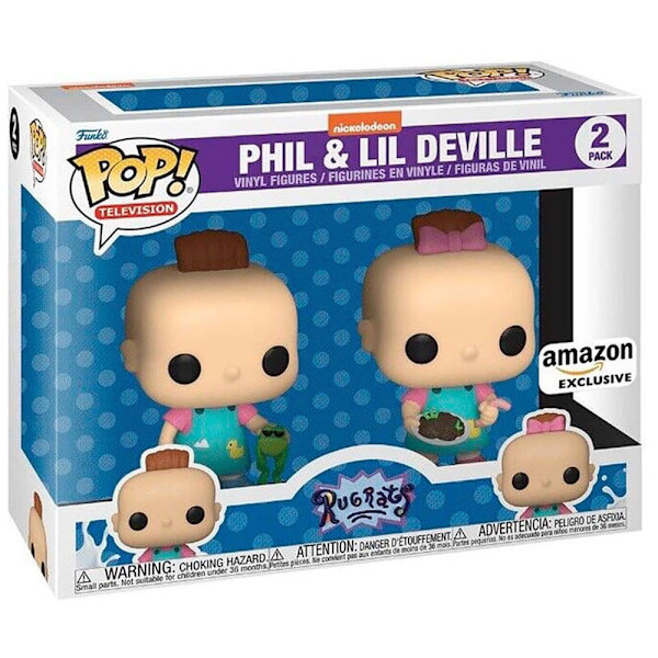 Funko Pop Rugrats Phil And Lil Exclusive Flerfärgad